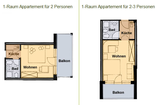 Alpina Residence - Einraumappartements